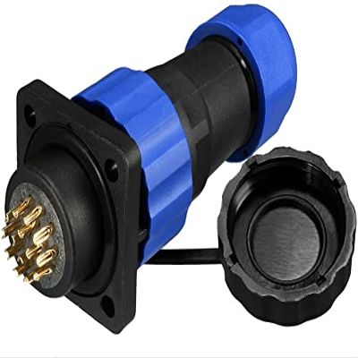 XYWHPGV Aviation Connector, 20.5mm 14P 5A 250V SD20-14 Waterproof Male Cable Panel Power Chassis Metal Accessories Connector Aviation Gold Plated(0f6e6 fe03e a0bef cbeaf 1c4c