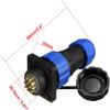 XYWHPGV Aviation Connector, 20.5mm 14P 5A 250V SD20-14 Waterproof Male Cable Panel Power Chassis Metal Accessories Connector Aviation Gold Plated(0f6e6 fe03e a0bef cbeaf 1c4c view 2