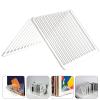 GLigeT CD Rack Vinyl Record Display Holder, Desktop Triangle CD Storage Rack, Transparent Acrylic Vinyl Record Storage Holder Vertical Magazine Rack File Organizer Disc Rack view 2