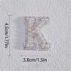 2pcs Peal Initial Letters for Stanley Cup Cute Stanley Tumbler Stickers for Water Bottles Wallet Phone Laptop Luggage (K) view 2