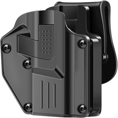Fit Most Popular Full Size and Compact Pistols Universal Gun Holster, Glock 19/17/43X/48, Taurus G2C/G3 Beretta 92/92FS, S&W M&P, Sig P365/P320, 1911, and More