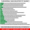 Fit Most Popular Full Size and Compact Pistols Universal Gun Holster, Glock 19/17/43X/48, Taurus G2C/G3 Beretta 92/92FS, S&W M&P, Sig P365/P320, 1911, and More view 2