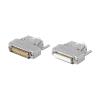 AJOHBM DB9 DB15 DB25 Pin Serial Port Connector Female Male Shell Socket Metal Plug Head 2 Rows Copper COM Adapter RS232 DP Joint(DB25-Metal,Male Insert) view 1