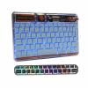 Generic Bluetooth Keyboard for iPad, PC, Tablet, Phone & Computer - Rechargeable Multi-Device RGB Backlit Keyboard, Compatible with iOS, Android & Windows - Transparent Blue view 1