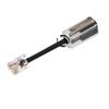 ALOEU 2Pcs Telephone Cord Detangler RJ9 4P4C 360 Degree Extended Rotating Anti-T-Angle Black Telephone Cord Landline Cable, 500365839A2 view 3