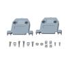 AJOHBM DB9 DB15 DB25 Pin Serial Port DB Connector Female Male Shell Socket Metal Plug 2 Rows Copper COM Socket Adapter RS232(ABS Shell,Male Insert_9P) view 1