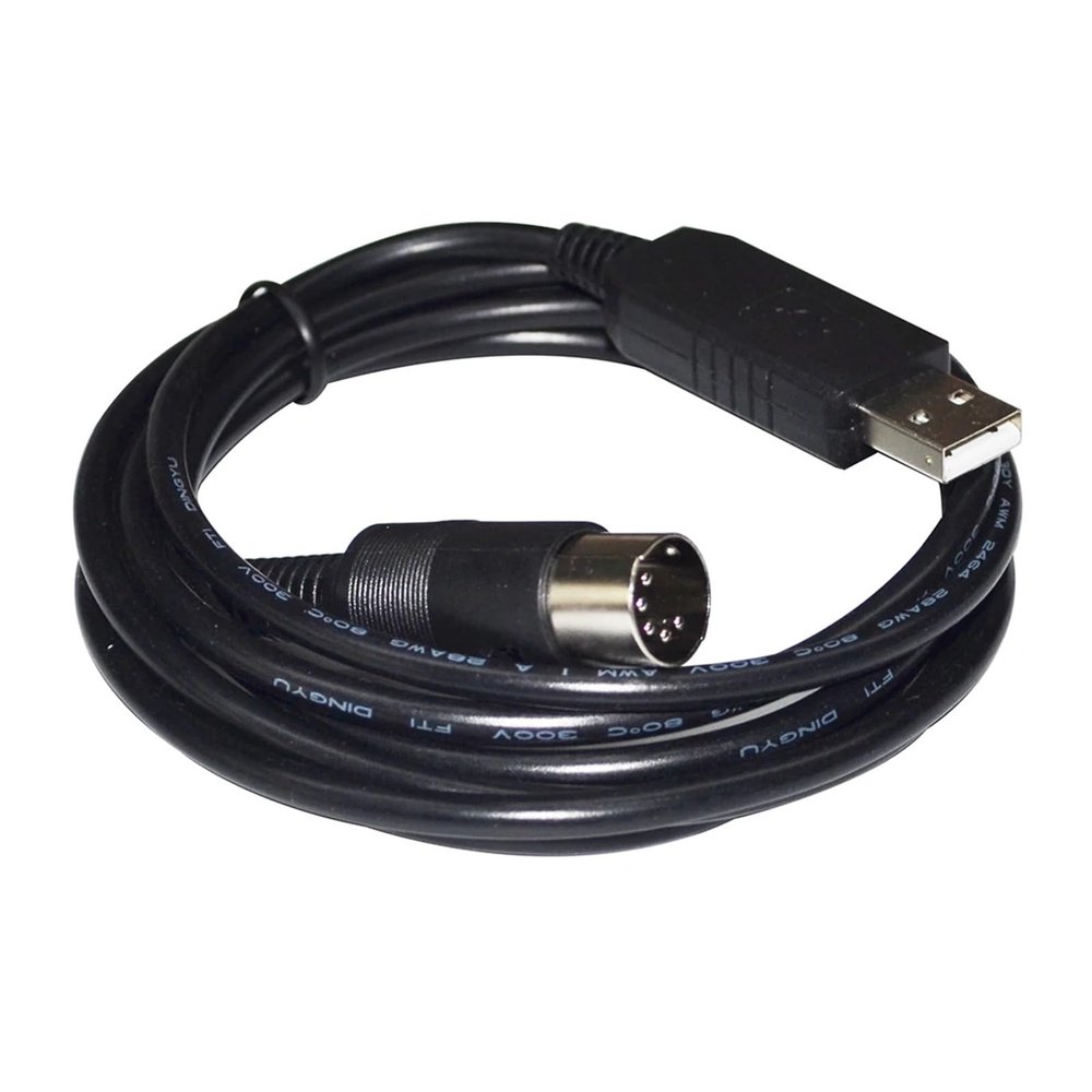 AJOHBM FT232RL USB to DIN 5PIN Male Adapter RS232 Serial Communication Cable for SHI~KO Electronic Scale Balance(1.8m)