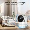 AMOROM Indoor Camera for Home Security 360, 1080p Pet Cameras with Pan&Tilt, Night Vision, Motion Detection, 2-Way Audio, Compatible with Alexa/Google Assistant, 2.4GHz WiFi, 2 Pack view 3