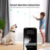 AMOROM Indoor Camera for Home Security 360, 1080p Pet Cameras with Pan&Tilt, Night Vision, Motion Detection, 2-Way Audio, Compatible with Alexa/Google Assistant, 2.4GHz WiFi, 2 Pack view 4