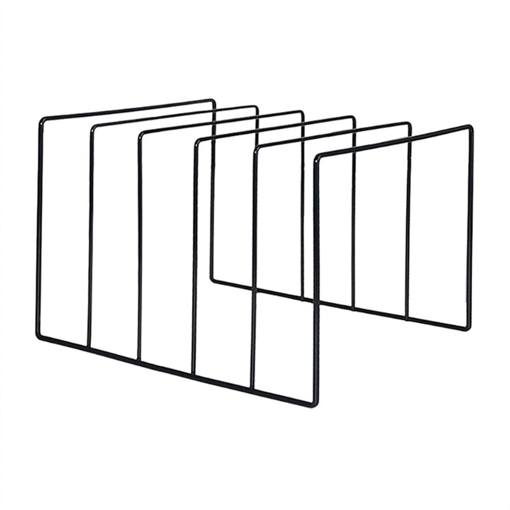 GLigeT CD Rack LP Vinyl Record Display Shelf, Black Metal Wire Vinyl Record Holder Turntable Record Collection Storage Shelf Tabletop Exhibit Stand Disc Rack (Size : L)