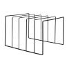 GLigeT CD Rack LP Vinyl Record Display Shelf, Black Metal Wire Vinyl Record Holder Turntable Record Collection Storage Shelf Tabletop Exhibit Stand Disc Rack (Size : L) view 1