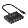 ALOEU KVM USB C Two-Way Switch 1X2/2X1 USB 3.1 Splitter Data Video Switcher 8K @30Hz PD 100W for PC Monitor Mobile Phone view 1