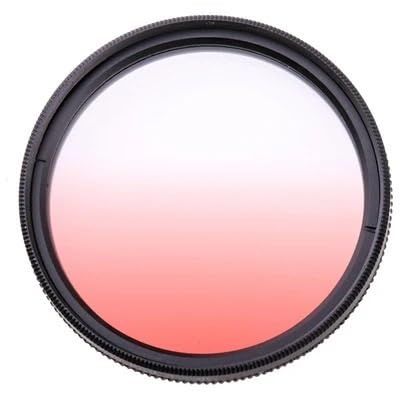 ZGYDNM Camera Filter Color Filter Color Filter Adjustable Gradient Gradient red Blue Green Orange Purple Yellow Camera Accessories Protective Lens Filter (Size : 49mm, Color : Grad Red), ZGYDNM6666