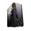 ARrase Computer Case,8 X120mm Fans,Supports ATX,M-ATX,Mini-ITX,Integrated Water Cooling,Full-Side Transparent Mid-Tower Chassis (Color : Black), 18648 view 1