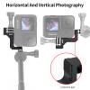 Aluminum Vertical Bracket Adapter with 1/4"- 20 Hole for GoPro Hero 12/11/ 10/9 Black view 3