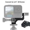 Aluminum Vertical Bracket Adapter with 1/4"- 20 Hole for GoPro Hero 12/11/ 10/9 Black view 4
