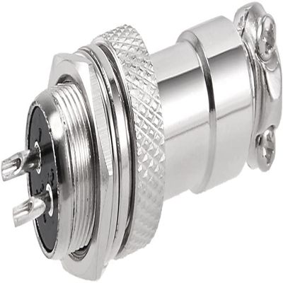 XYWHPGV Aviation Connector Plug 12mm 2 Terminals 15A 150V GX12-2 Waterproof Female/Male Wire Panel Power Chassis Metal Accessories Aviation Cable Connector Plug