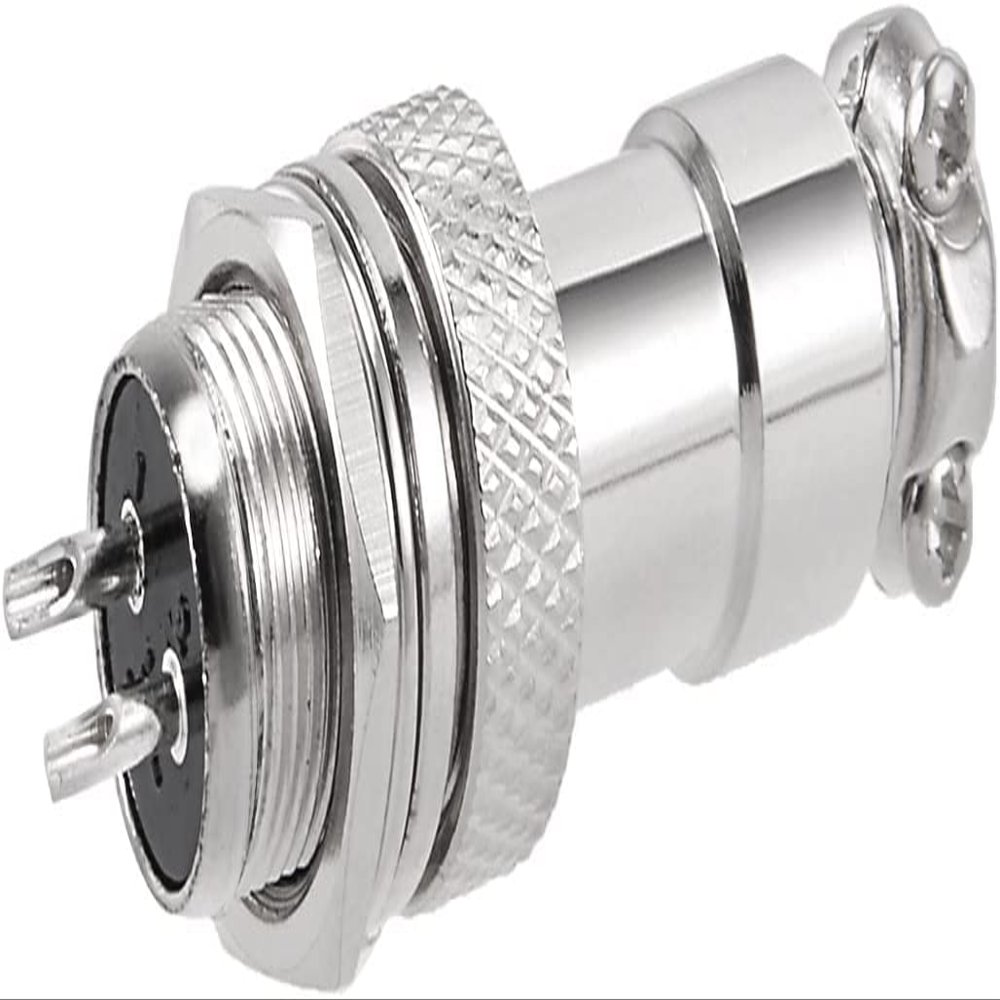 XYWHPGV Aviation Connector Plug 12mm 2 Terminals 15A 150V GX12-2 Waterproof Female/Male Wire Panel Power Chassis Metal Accessories Aviation Cable Connector Plug