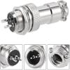 XYWHPGV Aviation Connector Plug 12mm 2 Terminals 15A 150V GX12-2 Waterproof Female/Male Wire Panel Power Chassis Metal Accessories Aviation Cable Connector Plug view 2