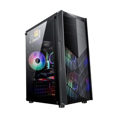 ARrase Computer Case,Supports ATX/M-ATX/ITX,Supports 290mm Graphics Card,Reserves 5 Fan Installation Positions,Supports Water Cooling, 18648