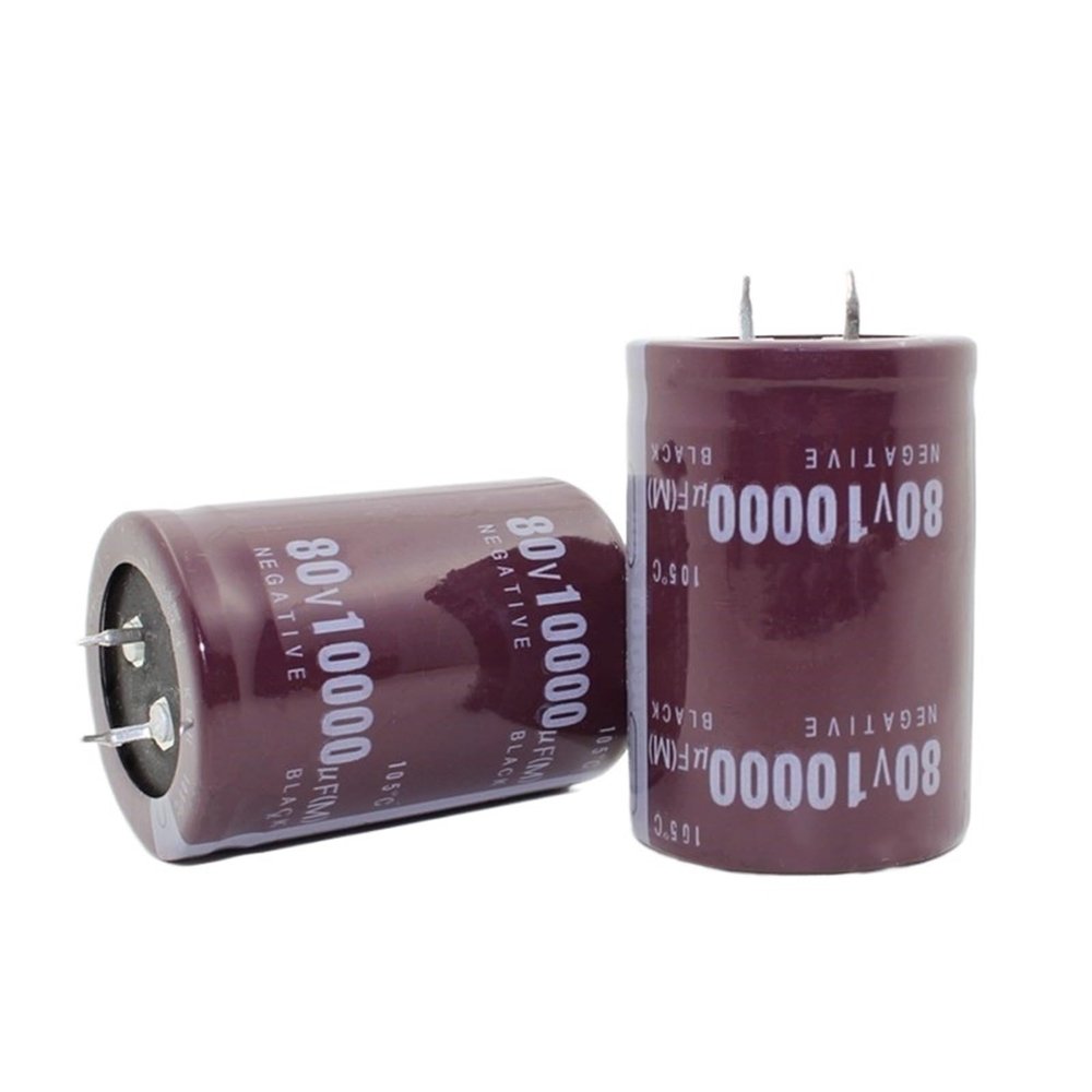 2PCS-12PCS 80V10000uf Electrolytic Capacitor Radial 10000UF 80V 35x50mm (Size : 10 PCS)