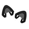 kwmobile Cat Ears for Overear Headphone (Set of 2) - Fits Headbands 1" to 1.5" (2.5cm to 3.8cm) Diameter - Black/Grey view 1