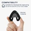 kwmobile Cat Ears for Overear Headphone (Set of 2) - Fits Headbands 1" to 1.5" (2.5cm to 3.8cm) Diameter - Black/Grey view 4