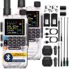 TIDRADIO TD-H3 GMRS Radio Handheld,Type C & Wireless Programming 8-Band Long Range Walkie Talkies Rechargeable Portable Two Way Radios Air Band, Frequency Match, DTMF Lock, NOAA FM AM- Crystal 2Pack view 1