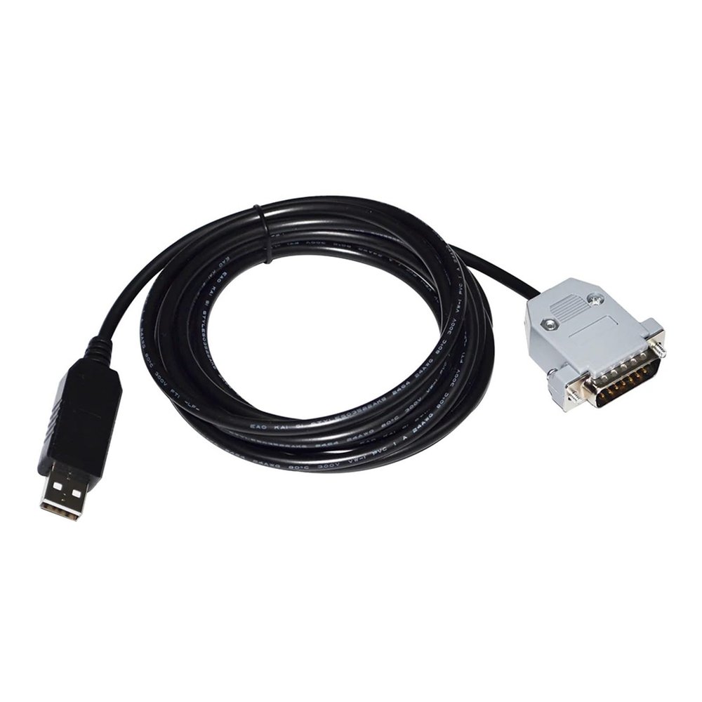 AJOHBM FT232RL CHIP USB to RS232 / RS485 D-SUB 15 PIN DB15 Male Adapter Communication Program Cable for YOK~GAWA DD Drive DRVGIII(3M,RS232 Singal)