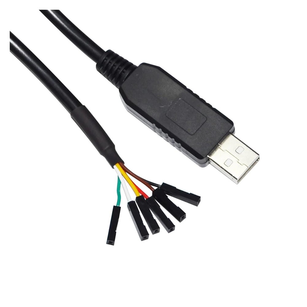 AJOHBM FT232RL USB UART TTL 5V 3V3 to 6PIN 0.1" Pitch Jumper Download Cable Compatible TTL-232R-5V TTL-232R-3V3(3.6m,TTL 5V 1X1 6P)
