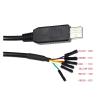 AJOHBM FT232RL USB UART TTL 5V 3V3 to 6PIN 0.1" Pitch Jumper Download Cable Compatible TTL-232R-5V TTL-232R-3V3(3.6m,TTL 5V 1X1 6P) view 3