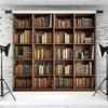 10x6.5ft Bookshelf Backdrop Retro Library Interior Scene Photography Background School Library Office Bookcase Decoration Supplies Photo Booth Props view 3