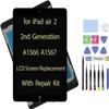 Daplinno 9.7" Compatible with iPad air 2 2nd Generation A1566 A1567 LCD Screen Replacement Display Assembly + Glass + Touch Digitizer + Repair Kit (Black) view 1