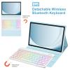 TaIYanG Backlit Keyboard Case for Samsung Galaxy Tab A9 Plus 11 Inch 2023 Model (SM-X210/X216/X218), Slim Lightweight Stand Cover with Magnetically Detachable Wireless Bluetooth Keyboard,Blue view 3