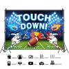 15x10ft Football Backdrop Football Field Touch Football Down Photography Background Kids Football Sports Theme Party Birthday Banner Decoration Supplies Photo Booth Props view 2