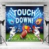 15x10ft Football Backdrop Football Field Touch Football Down Photography Background Kids Football Sports Theme Party Birthday Banner Decoration Supplies Photo Booth Props view 3