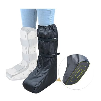 ECISZ Walking Boot Cover Medical Cast Boot Fracture Tall Walking Boot Cover Orthopedic for Men Women Air Walker Boot Covers for Outdoor Rain Snow Foot Boot Protector with Upgraded Sole