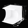 Mini Ring Lightbox Folding Portable Photo Studio Box Photography Softbox Light Box Studio Shooting Tent Box Kit with 6 Backdrops (Color : White Size : 24 * 23 * 22cm) (White 24 * 23 * 22cm) view 2