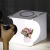 Mini Ring Lightbox Folding Portable Photo Studio Box Photography Softbox Light Box Studio Shooting Tent Box Kit with 6 Backdrops (Color : White Size : 24 * 23 * 22cm) (White 24 * 23 * 22cm) view 3