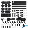 ALOEU 173 Pcs Cable Management Organizer Kit, Adhesive Cable Clips Holder,Cable Ties,Adhesive Wall Cable Tie,Fasten Cable Ties view 1
