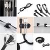 ALOEU 173 Pcs Cable Management Organizer Kit, Adhesive Cable Clips Holder,Cable Ties,Adhesive Wall Cable Tie,Fasten Cable Ties view 3