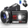 8K 64MP Video Camera 18X Digital Camcorder Video Camera for YouTube 3.0 inch Flip Screen Camcorder Vlogging Camera with 32GB SD Card, 2.4G Remote Control, Two Batteries and External Mic view 1