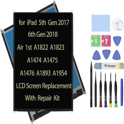 Daplinno 9.7" Compatible with iPad 5 (5th Gen) 2017 A1822 A1823 A1474 A1475 A1476 2018 6 6th Gen A1893 A1954 Air 1 1st LCD Screen Replacement Display + Repair Kit