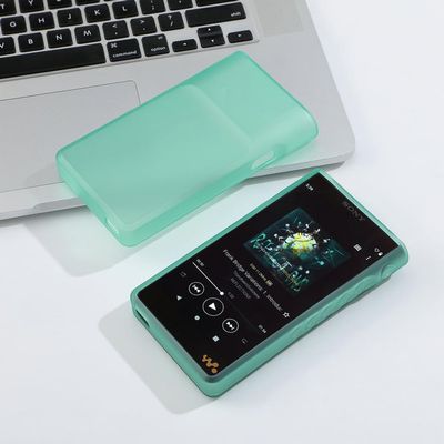 Colorful Soft TPU Clear Matte Protective Shell Skin Case Cover for Sony Walkman NW-WM1AM2 WM1AM2 NW-WM1ZM2 WM1ZM2 (Clear Green)