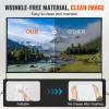 VEVOR Projector Screen with Stand, 150 inch 16:9 4K 1080 HD Outdoor Movie Screen with Stand, Wrinkle-Free Projection Screen with Tripods and Carry Bag, for Home Theater Cinema Backyard Movie Night view 3