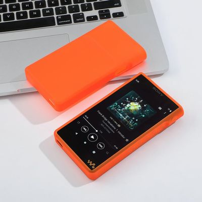 Colorful Soft TPU Clear Matte Protective Shell Skin Case Cover for Sony Walkman NW-WM1AM2 WM1AM2 NW-WM1ZM2 WM1ZM2 (Orange)