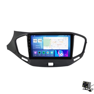 ADMLZQQ for Lada Vesta 2015-2020 Car Stereo Radio Car-Play Android Auto,9 Inch Touch Screen 2 Din GPS Sat Navi Multimedia with Bluetooth 4G+WiFi+Backup Camera+SWC+Mirror Link,M500s