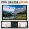 VEVOR Projector Screen with Stand, 100 inch 16:9 4K 1080 HD Outdoor Movie Screen with Stand, Wrinkle-Free Projection Screen with Bar Feet and Carry Bag, for Home Theater Cinema Backyard Movie Night view 3