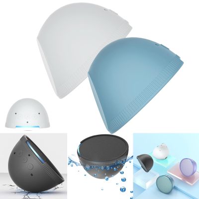 ALINUOYQ Silicone Cover for Echo Pop Speaker,2PACK Shockproof Case Elastic Soft Protector Cover Compatible with Echo pop Speaker Waterproof Silicone Cover,Accessories for Echo Pop Speaker
