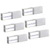 Mathiso Customized Logo 6 Pack USB 3.0 Large Capacity Flash Crystal Memory Drive, Crystal LED Light Memory Stick, Glass Transparent Thumb Drive Blue Light USB3.0 (32GB*6PACK) view 1